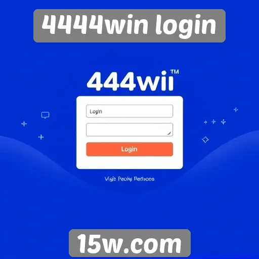 Acessibilidade e funcionalidades do site 4444win login