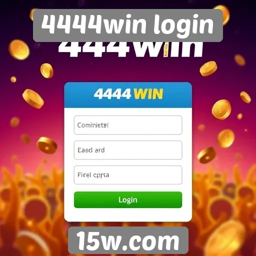 Características do processo de login no site 4444win