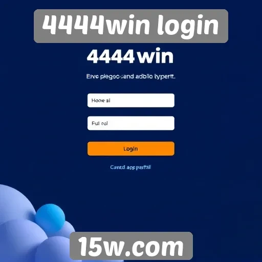Experiência do usuário no site 4444win login