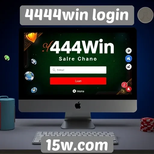 Interface do usuário no site de jogos 4444win